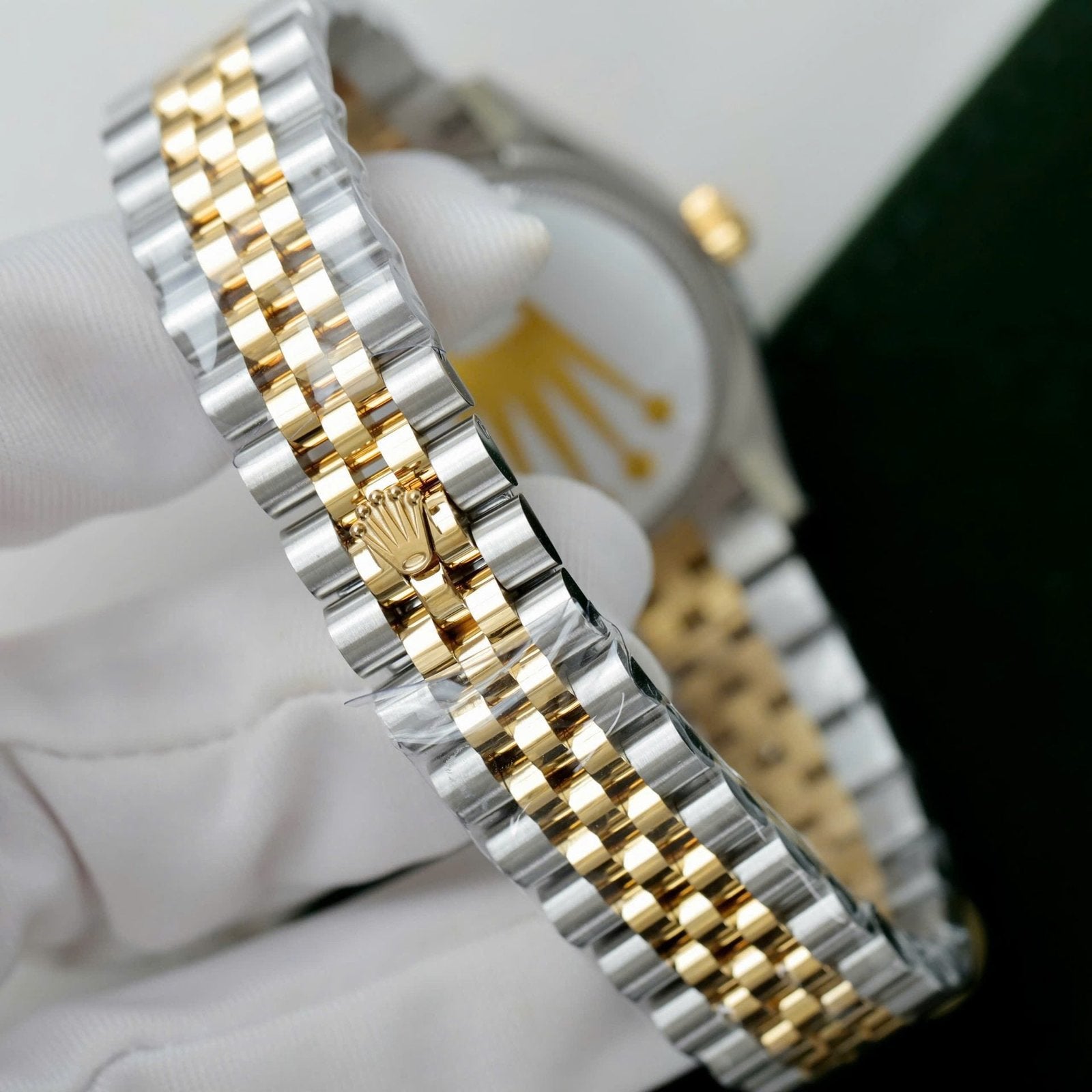Rolex DateJust Watch Women Green Flower Dial 31mm