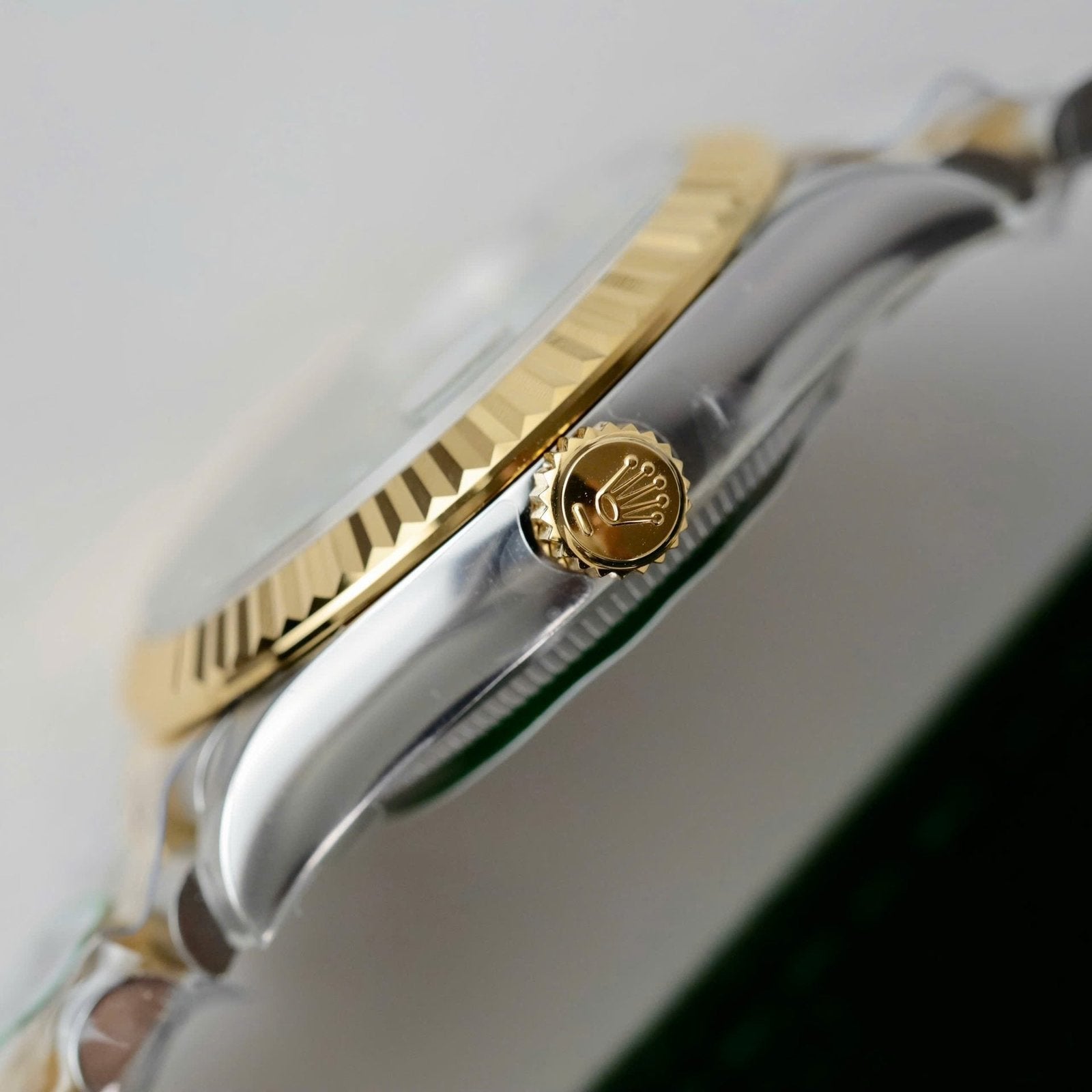 Rolex DateJust Watch Women Green Flower Dial 31mm