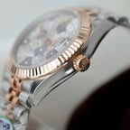 Rolex DateJust Watch Women Flower Dial Jubilee Strap 31mm