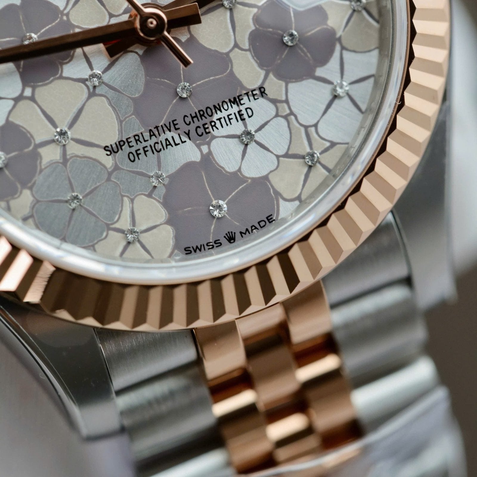 Rolex DateJust Watch Women Flower Dial Jubilee Strap 31mm