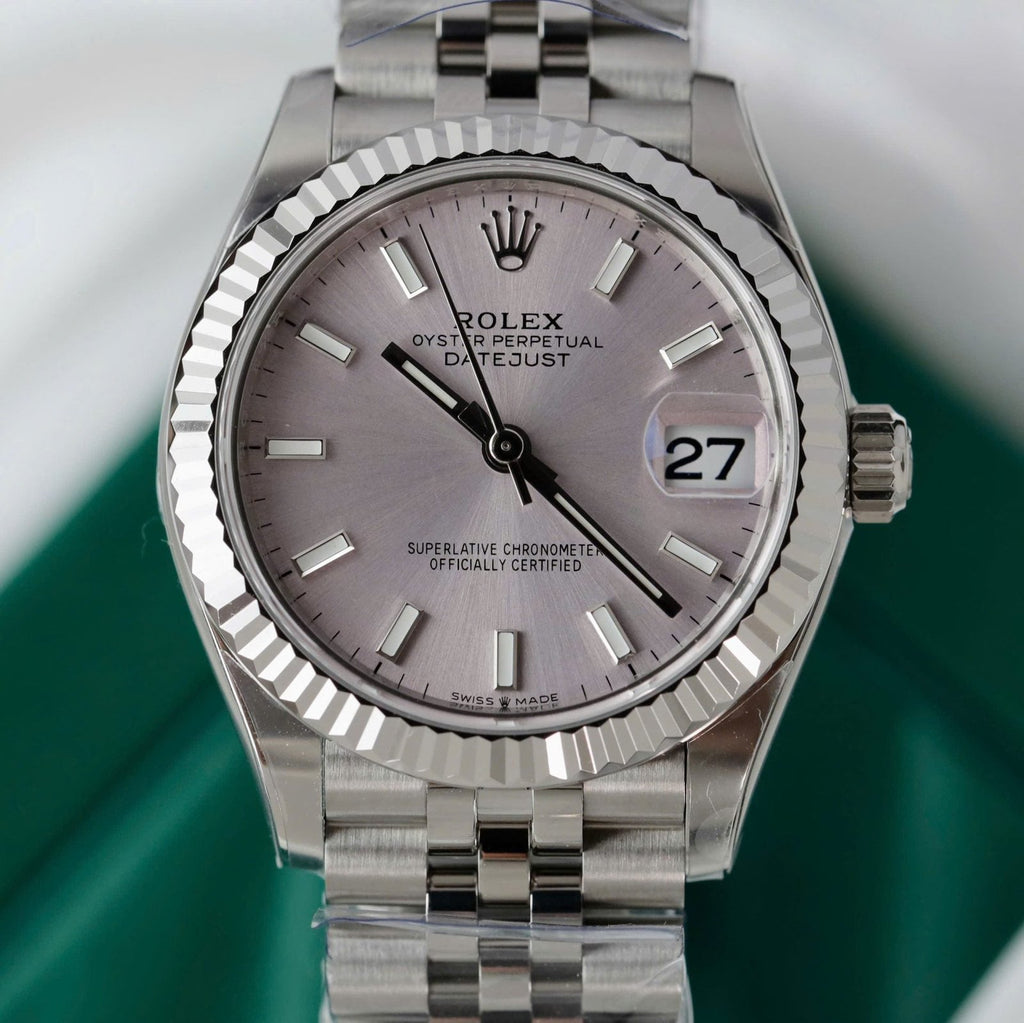 Rolex DateJust Watch Sillver Dial Jubilee Strap 31mm