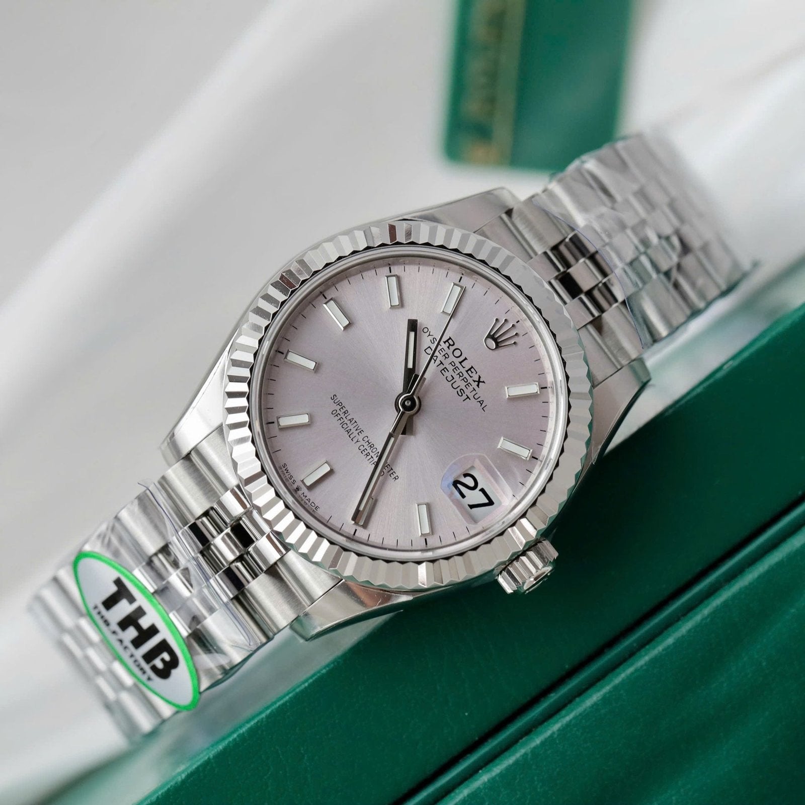Rolex DateJust Watch Sillver Dial Jubilee Strap 31mm
