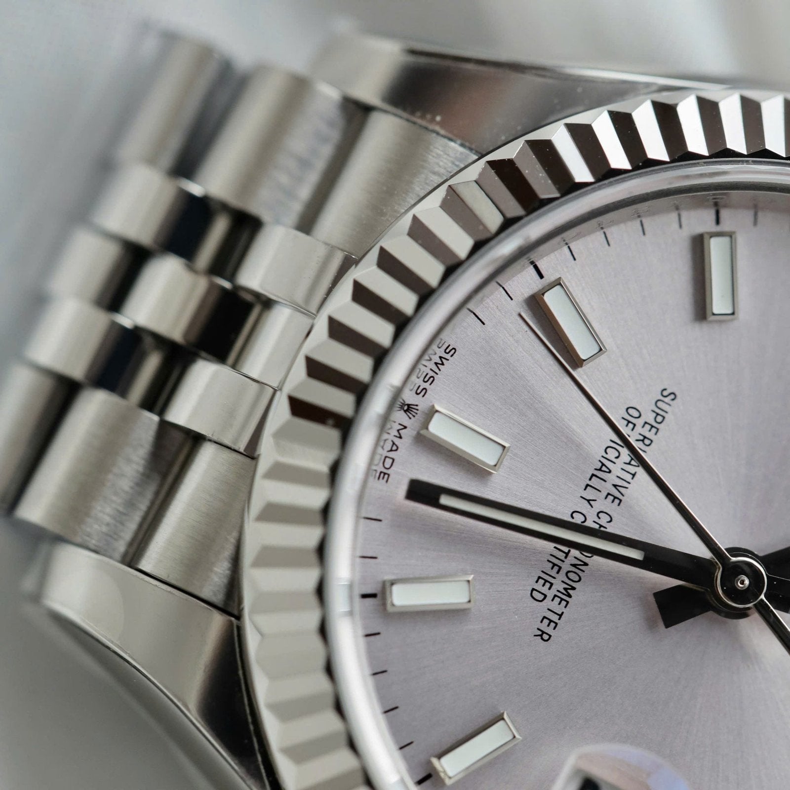 Rolex DateJust Watch Sillver Dial Jubilee Strap 31mm