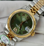 Rolex DateJust Watch Green Dial Jubilee Strap 31mm
