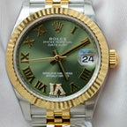 Rolex DateJust Watch Green Dial Jubilee Strap 31mm