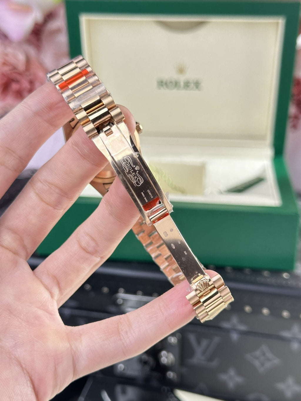 Rolex Watch Date Just Rose Gold 178275 Mother Of Pearl Dial 31mm