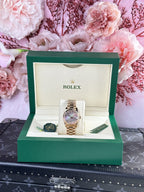 Rolex Watch Date Just Rose Gold 178275 Mother Of Pearl Dial 31mm