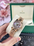 Rolex Watch Date Just Rose Gold 178275 Mother Of Pearl Dial 31mm