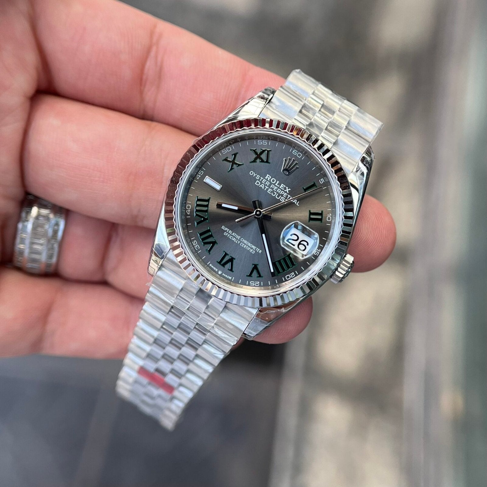 Rolex Datejust 126234 Wimbledon Dial Watch 36mm