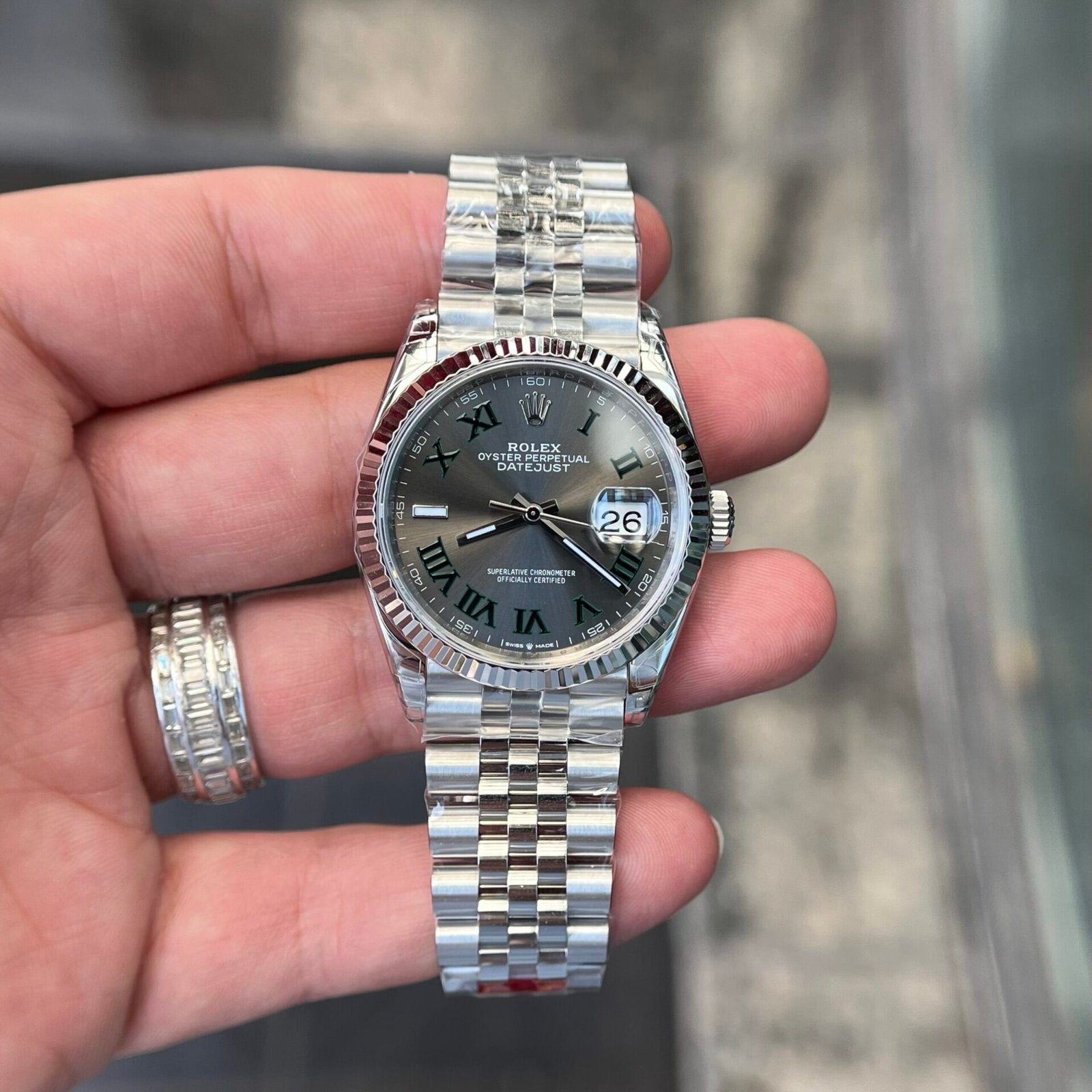 Rolex Datejust 126234 Wimbledon Dial Watch 36mm