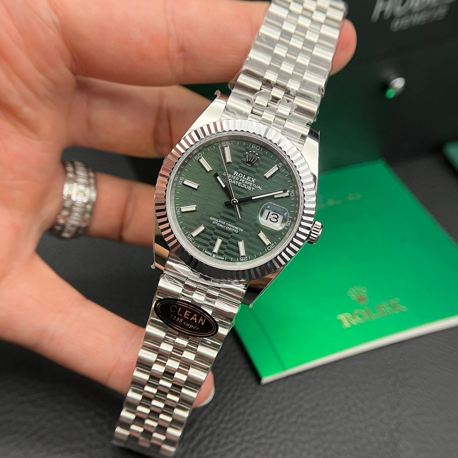 Rolex Datejust 126234 Green Dial Watch 36mm