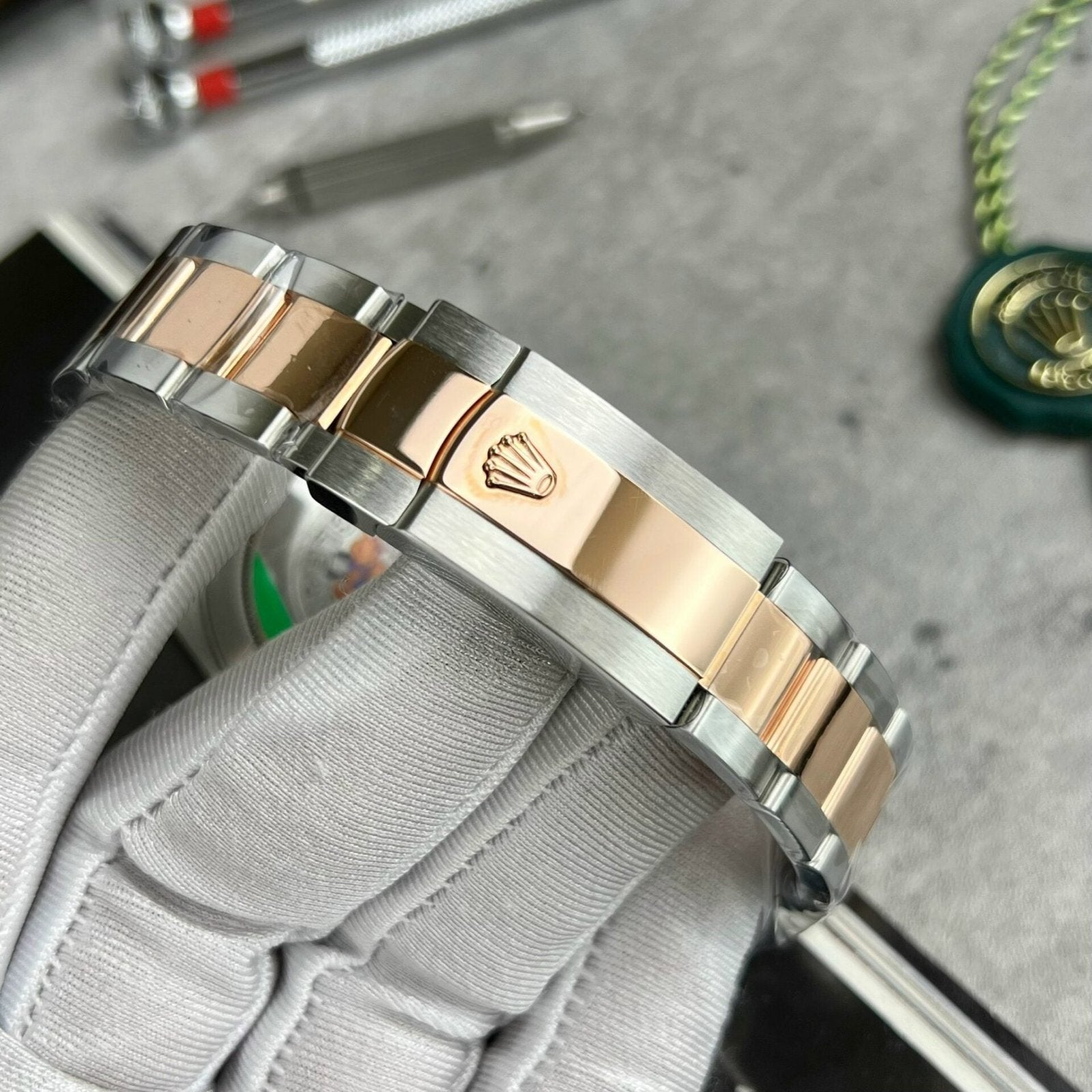 Rolex Date just 126331 Watch Gold Wrapped Oyster Strap 41mm