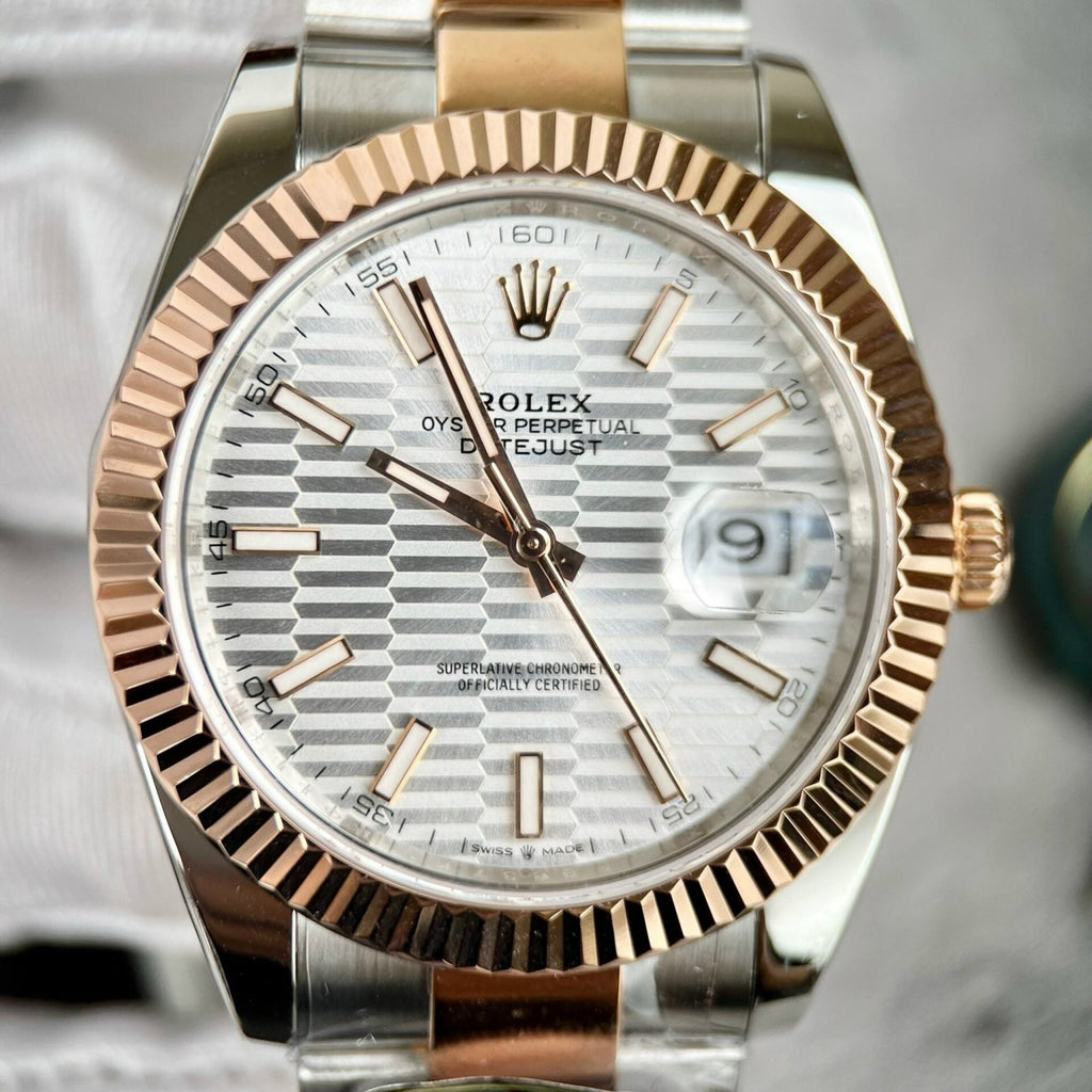 Rolex Date just 126331 Watch Gold Wrapped Oyster Strap 41mm