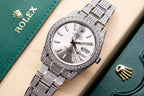 Rolex Date just 126334 Watch With Full Diamond Moissanite 41mm