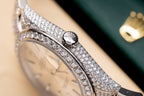 Rolex Date just 126334 Watch With Full Diamond Moissanite 41mm