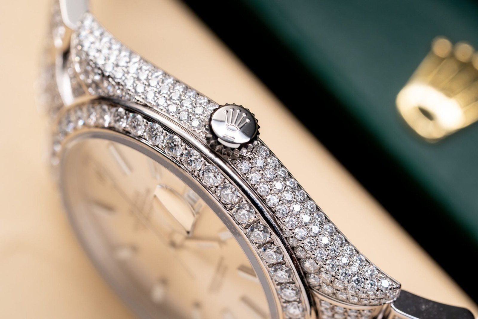Rolex Date just 126334 Watch With Full Diamond Moissanite 41mm