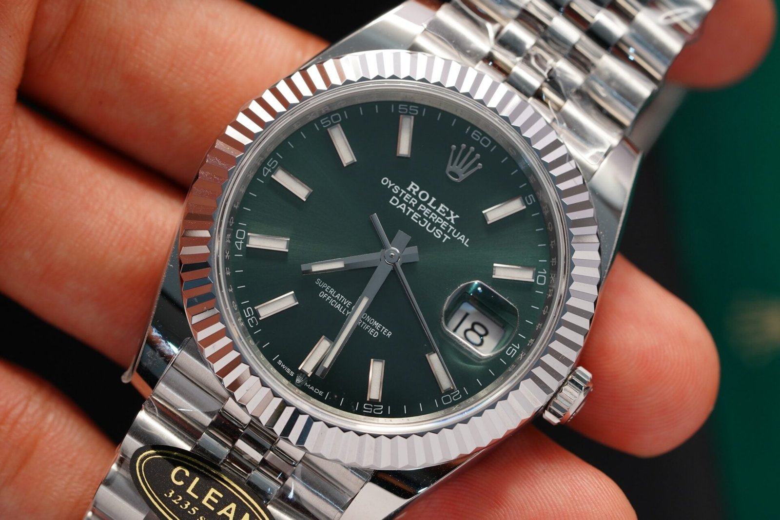 Rolex Datejust 126334 Watch Green Dial 41mm