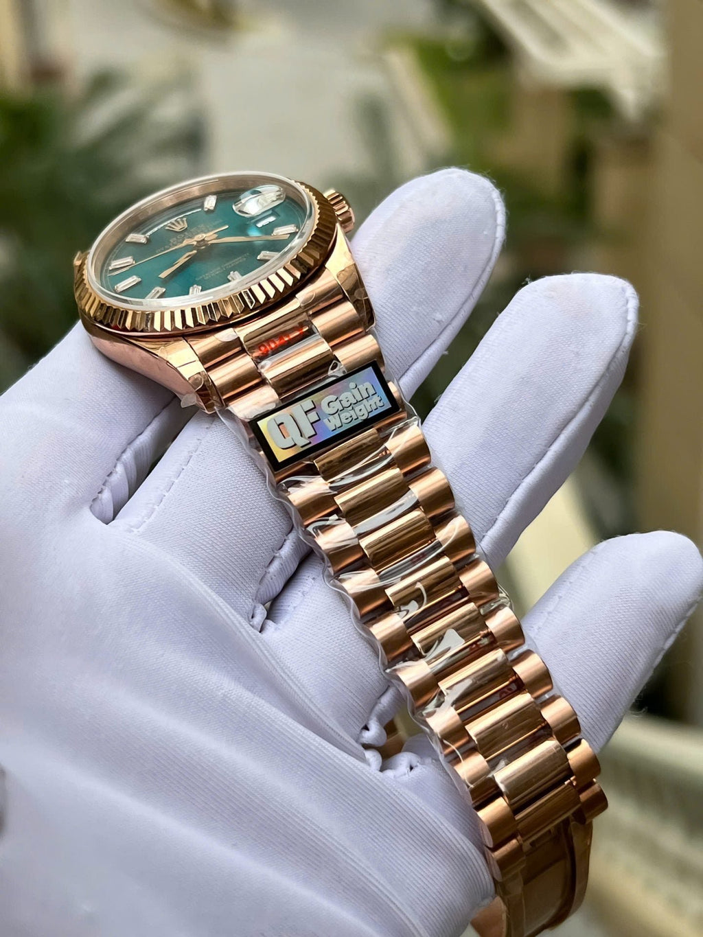 Rolex Day-Date 128235 Watch Dial Diamonds Moissanite 36mm