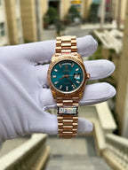Rolex Day-Date 128235 Watch Dial Diamonds Moissanite 36mm