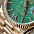 Rolex Day-Date 128235 Dial Aventurine Watch Gold Wrapped 36mm
