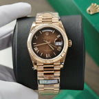 Rolex Day-Date 128235 Watch Dial Chocolate 36mm