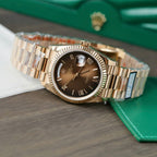 Rolex Day-Date 128235 Watch Dial Chocolate 36mm