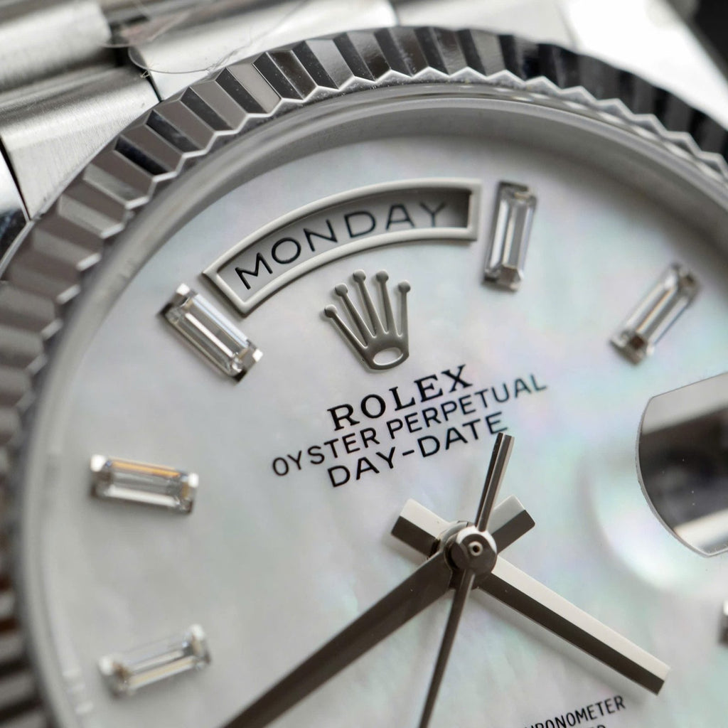 Rolex Day-Date 128236 MOP Dial Watch 36mm