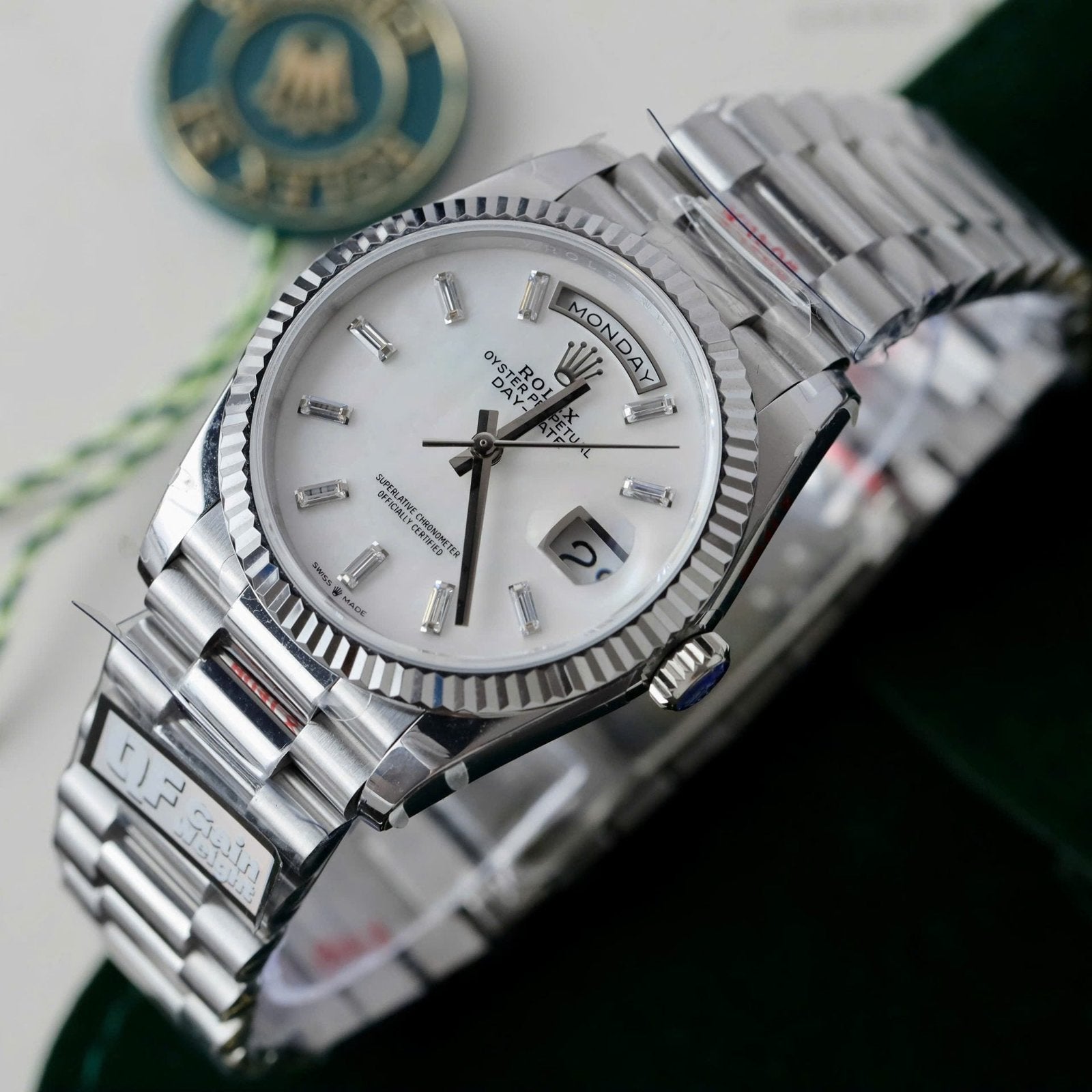 Rolex Day-Date 128236 MOP Dial Watch 36mm