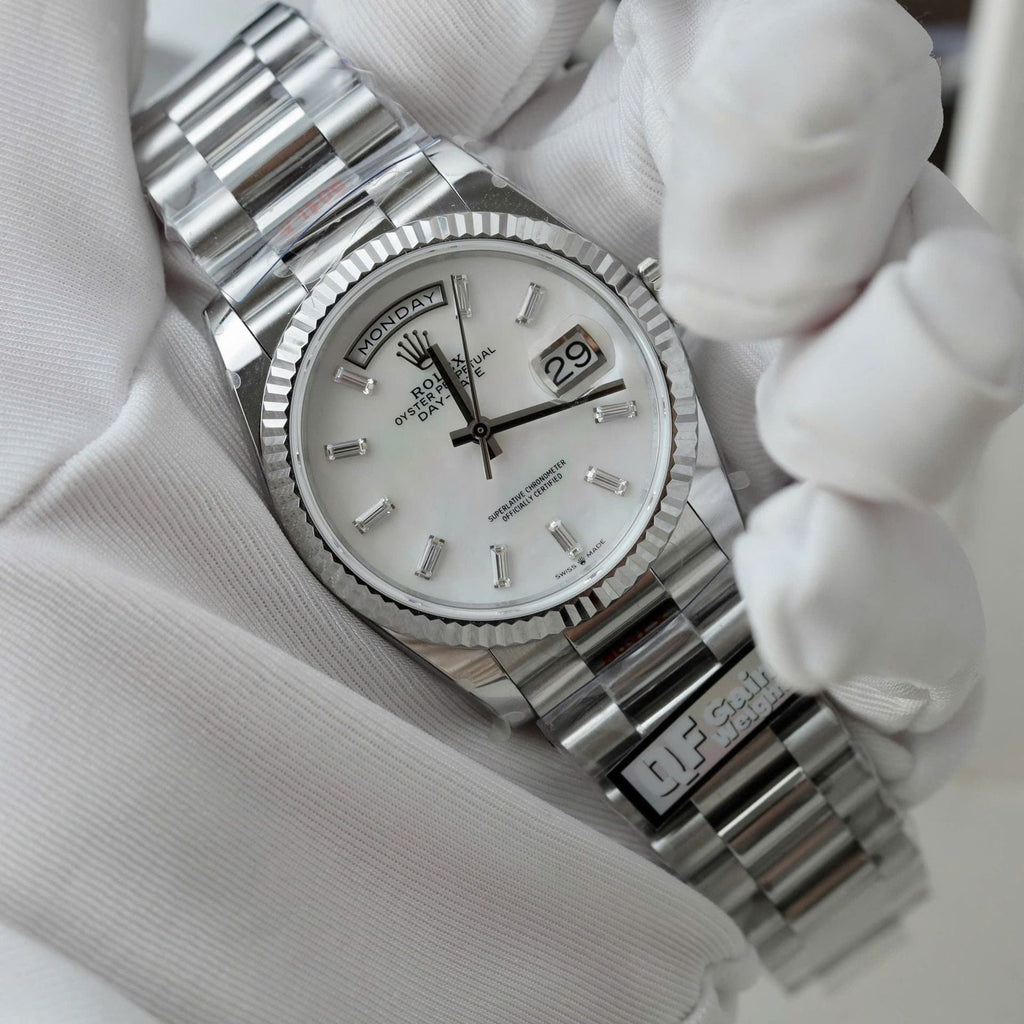 Rolex Day-Date 128236 MOP Dial Watch 36mm