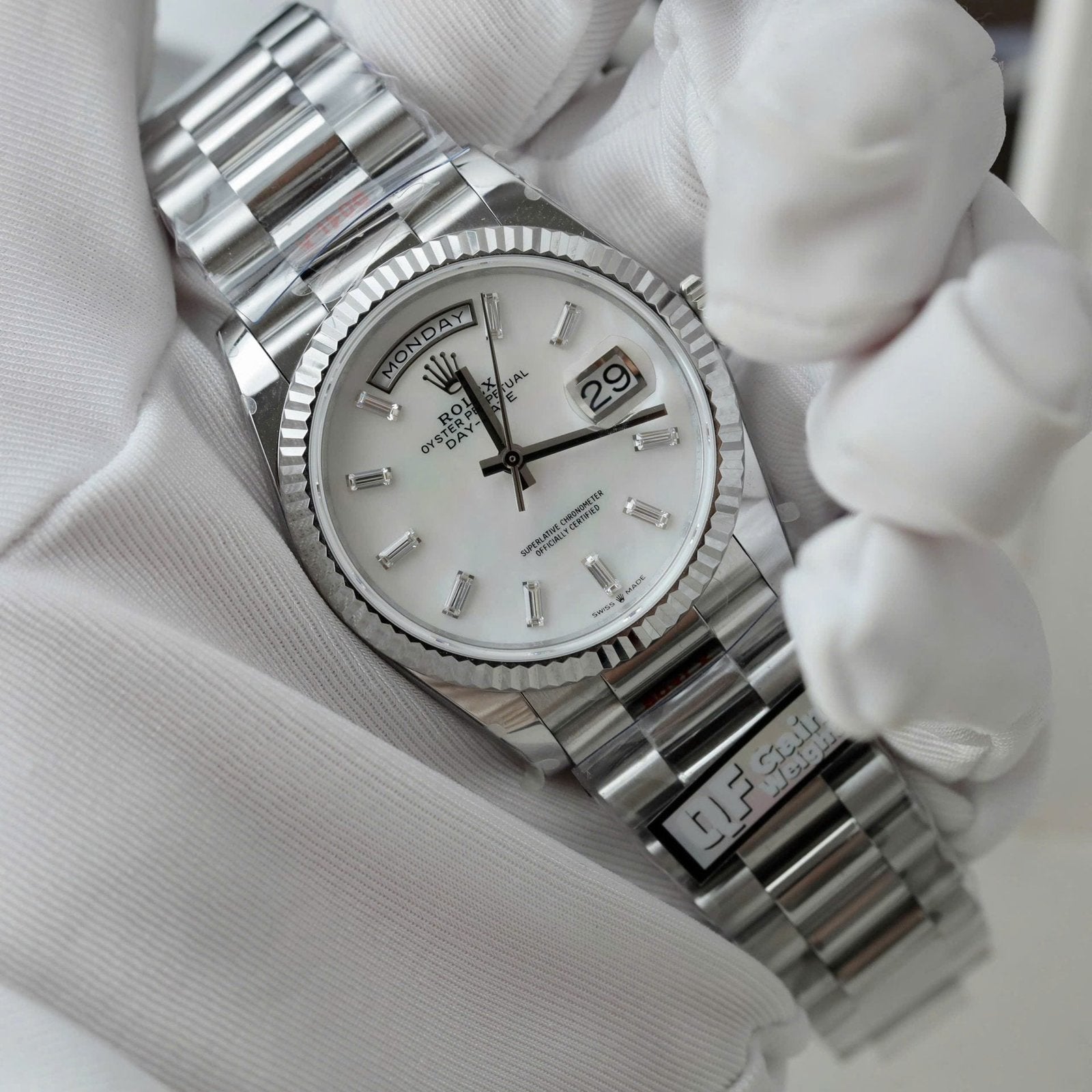 Rolex Day-Date 128236 MOP Dial Watch 36mm