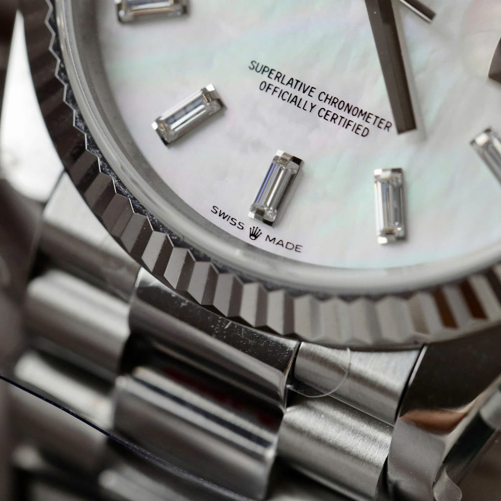 Rolex Day-Date 128236 MOP Dial Watch 36mm