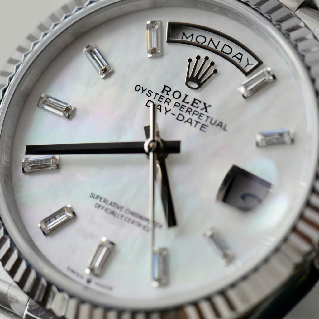 Rolex Day-Date 128236 MOP Dial Watch 36mm