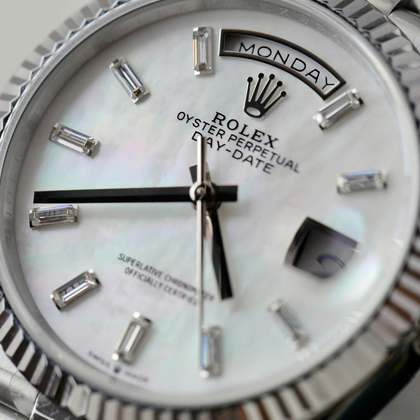 Rolex Day-Date 128236 MOP Dial Watch 36mm