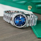 Rolex Day-Date 128236 Watch Dial Blue 36mm