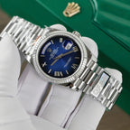 Rolex Day-Date 128236 Watch Dial Blue 36mm
