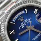 Rolex Day-Date 128236 Watch Dial Blue 36mm