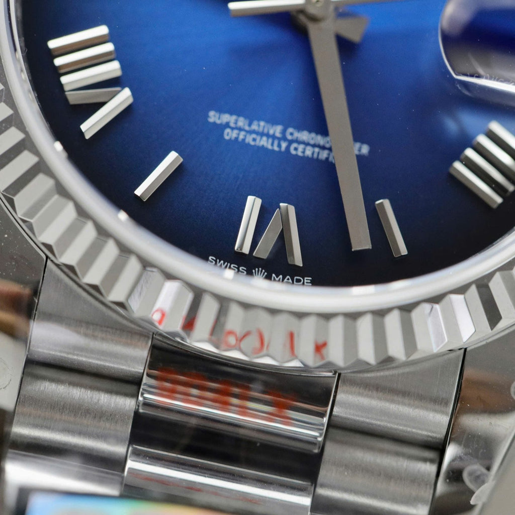 Rolex Day-Date 128236 Watch Dial Blue 36mm