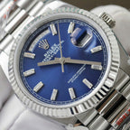 Rolex Day-Date 128236 Watch Blue Dial 36mm