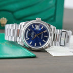 Rolex Day-Date 128236 Watch Blue Dial 36mm