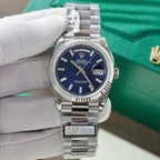 Rolex Day-Date 128236 Watch Blue Dial 36mm