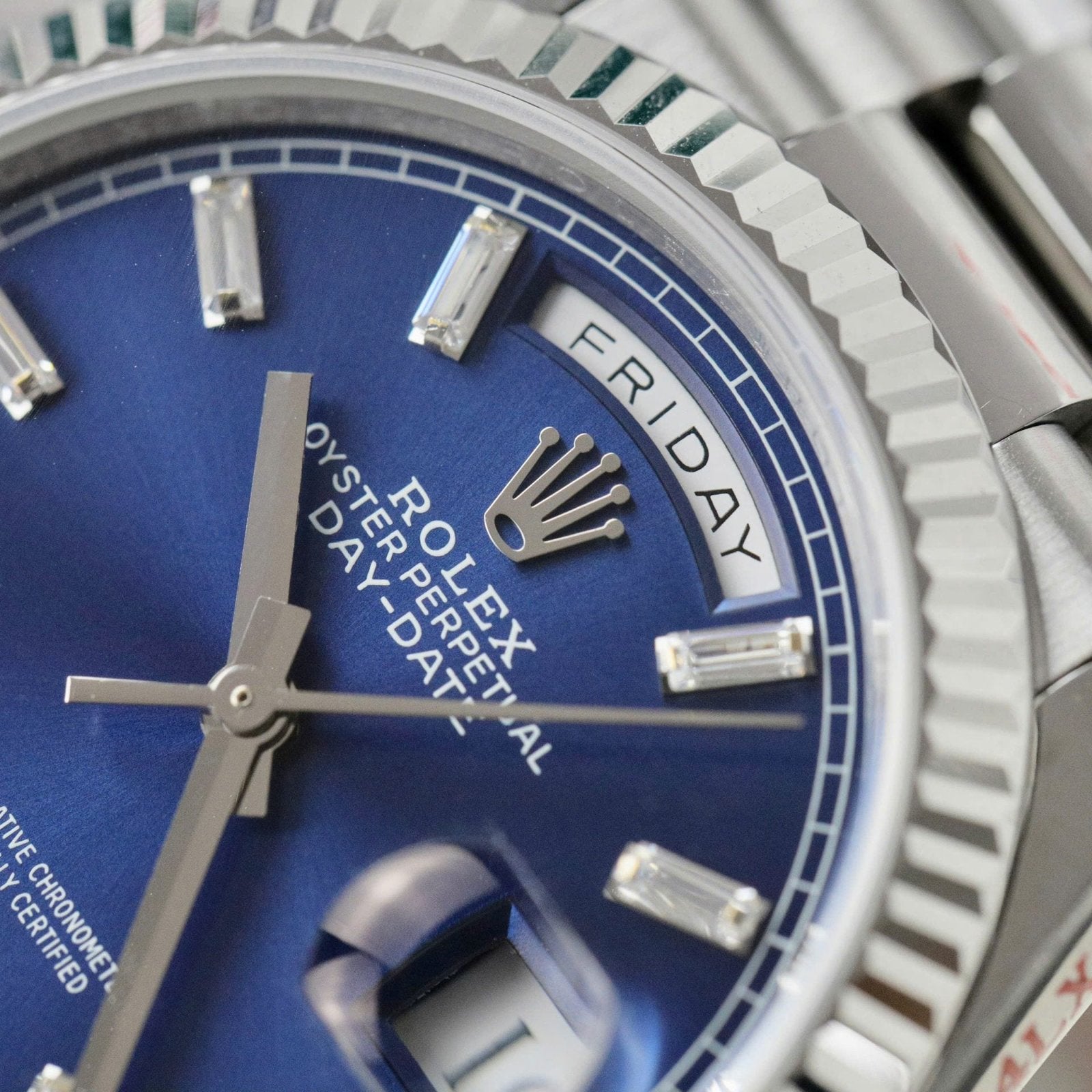 Rolex Day-Date 128236 Watch Blue Dial 36mm