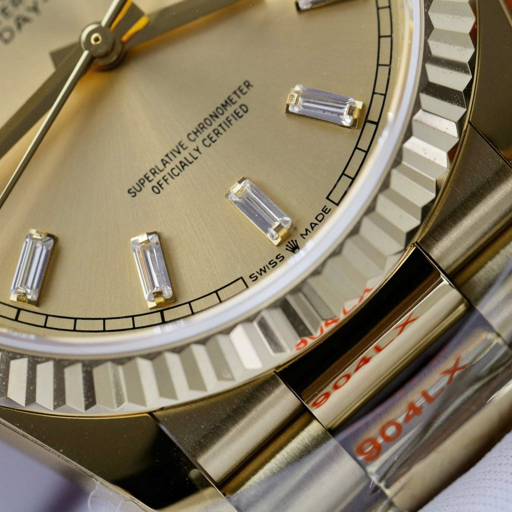 Rolex Day-Date 128238 Watch Yellow Dial 36mm