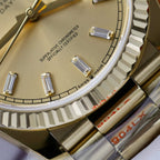 Rolex Day-Date 128238 Watch Yellow Dial 36mm