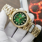 Rolex Day-Date 128238 Watch Dial Green Ombre 36mm