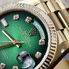 Rolex Day-Date 128238 Watch Dial Green Ombre 36mm