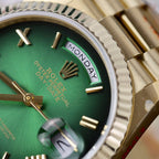 Rolex Day-Date 128238 Watch Green Ombre Dial 36mm