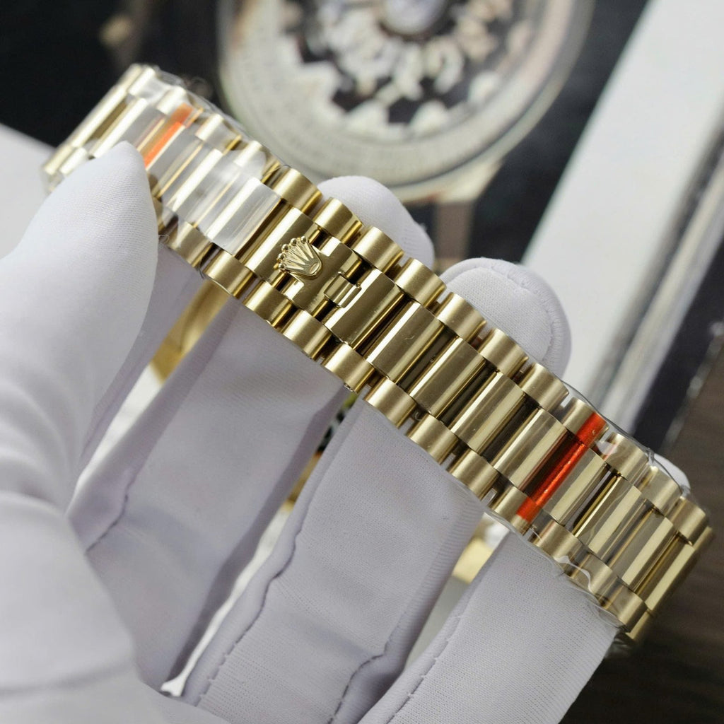 Rolex Day-Date 128238 Watch Yellow Dial 36mm
