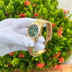 Rolex Day-Date 128348RBR Ombre Green Dial Watch EW 36mm