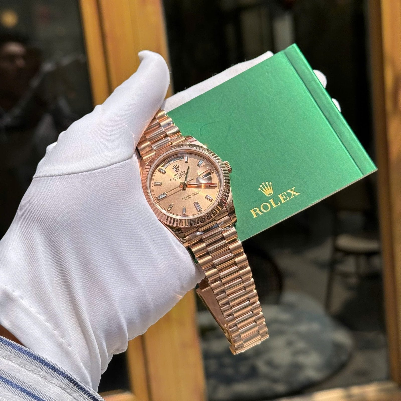 Rolex Day-Date 228235 Gold Wrapped Watch 40mm