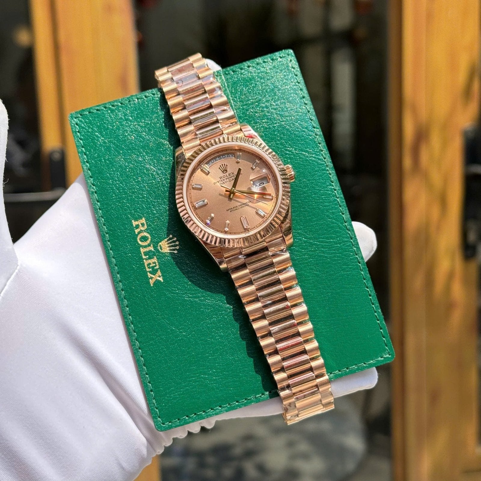 Rolex Day-Date 228235 Gold Wrapped Watch 40mm
